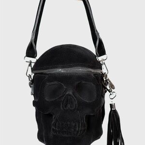 Killstar Black Skull Shoulder Bag